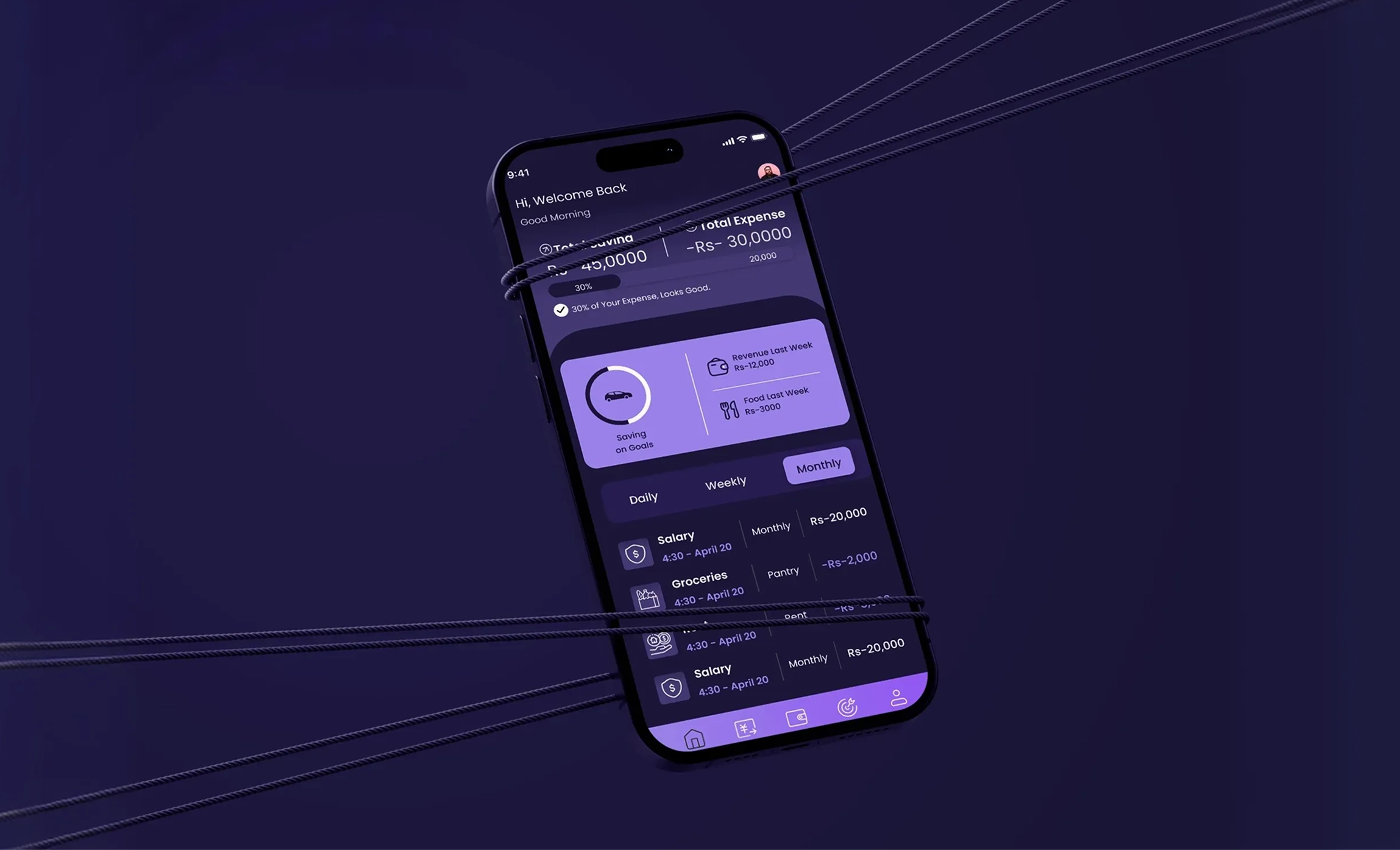 Finbee project thumbnail - Mobile App Design